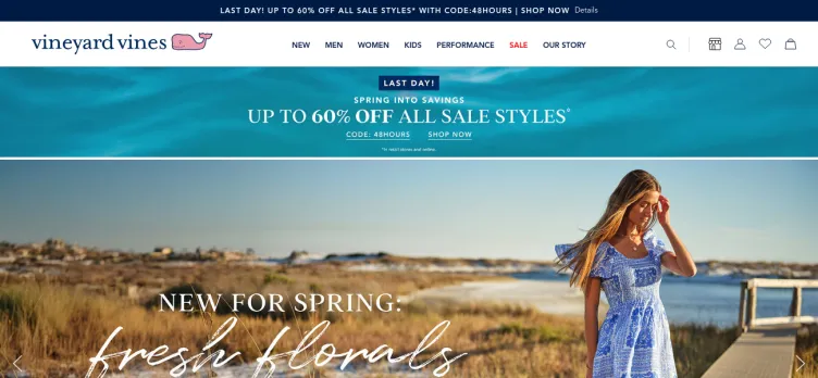 Screenshot Vineyard Vines