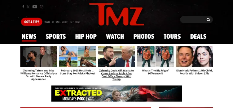 Screenshot TMZ