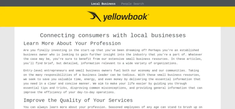 Screenshot Yellowbook