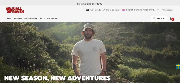 Screenshot Fjallraven