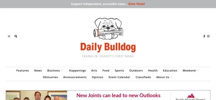 Screenshot Daily Bulldog