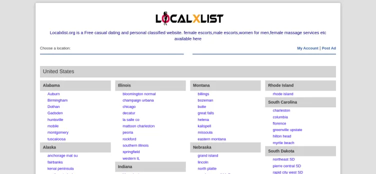 Screenshot Localxlist