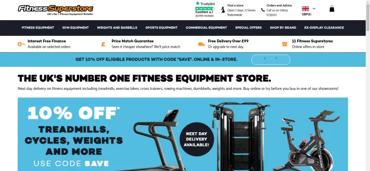 Screenshot Fitness Superstore