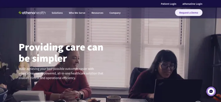 Screenshot athenahealth