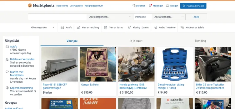 Screenshot Marktplaats