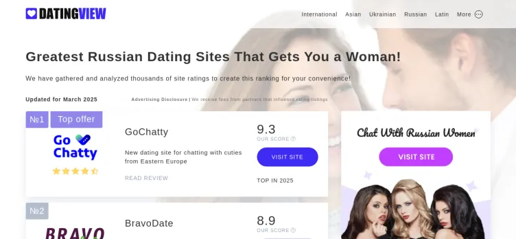 Screenshot DatingView