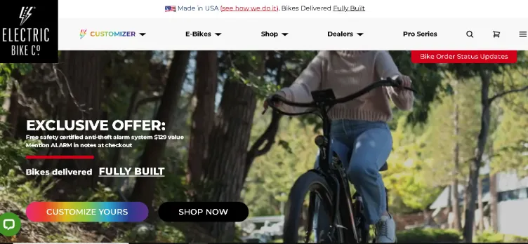 Screenshot Electric Bike Company