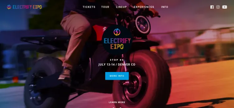 Screenshot Electrify Expo