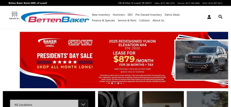 Screenshot Betten Baker Buick GMC