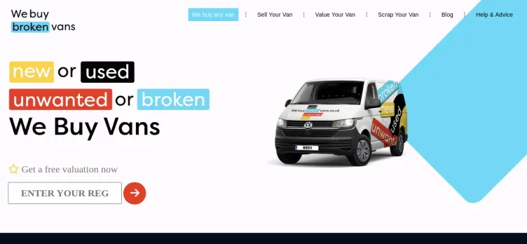 Screenshot We Buy Broken Vans