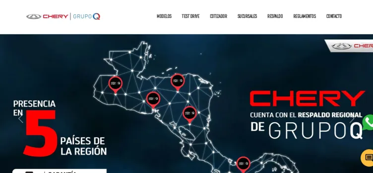 Screenshot Chery Honduras