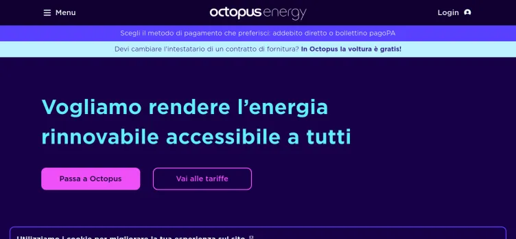 Screenshot OctopusEnergy.it