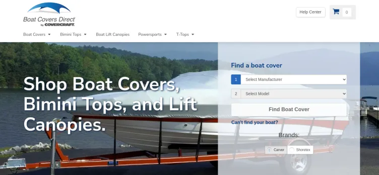 Screenshot Boat Covers Direct