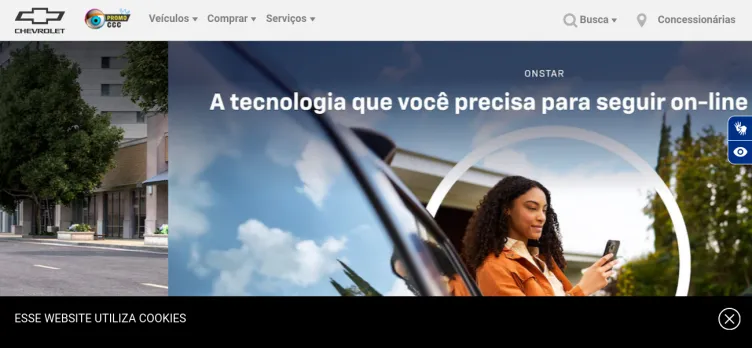Screenshot Chevrolet.com.br