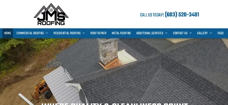 Screenshot RoofReplacementNH.com