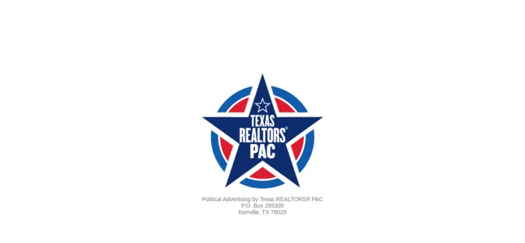 Screenshot Texas REALTORS PAC