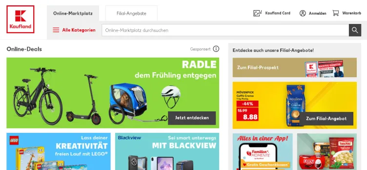 Screenshot Kaufland.de