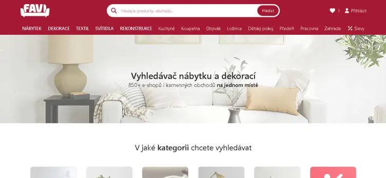 Screenshot FAVI.cz