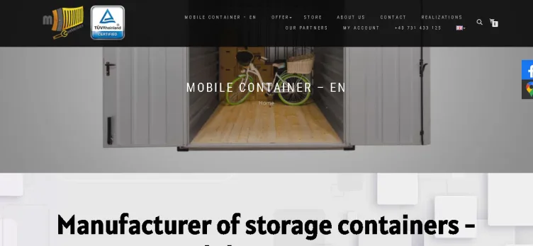 Screenshot Mobile Container