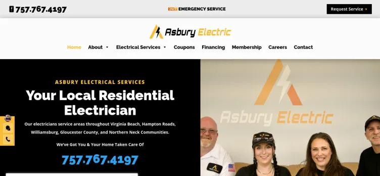 Screenshot AsburyElectric.com