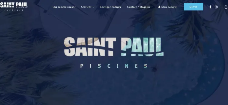 Screenshot Saint Paul Piscines