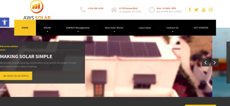 Screenshot AWS Solar