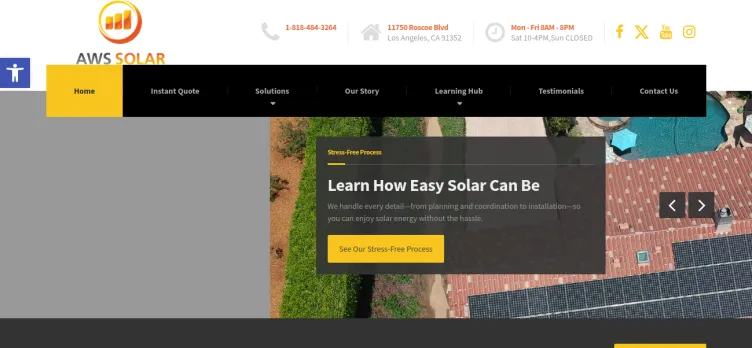 Screenshot AWS Solar