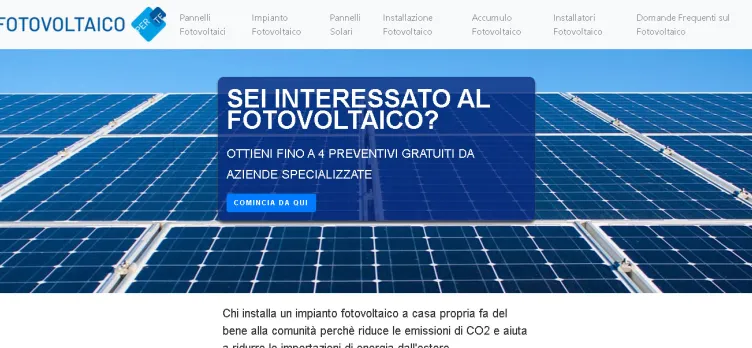 Screenshot Fotovoltaico per Te