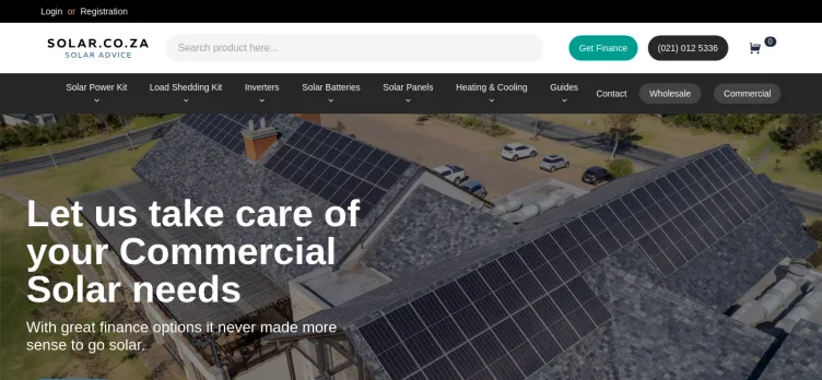 Screenshot Solar.co.za