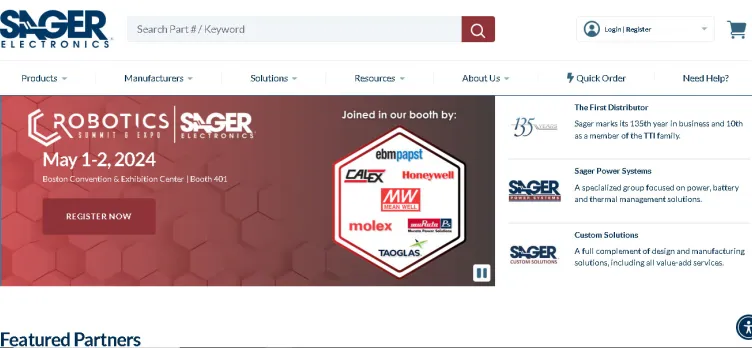 Screenshot Sager.com