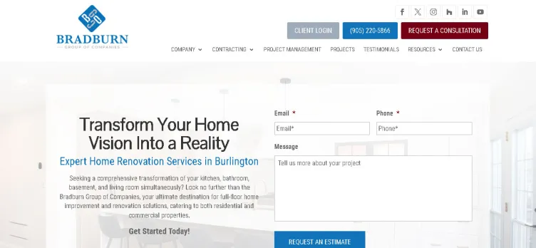 Screenshot BradburnGroup.ca