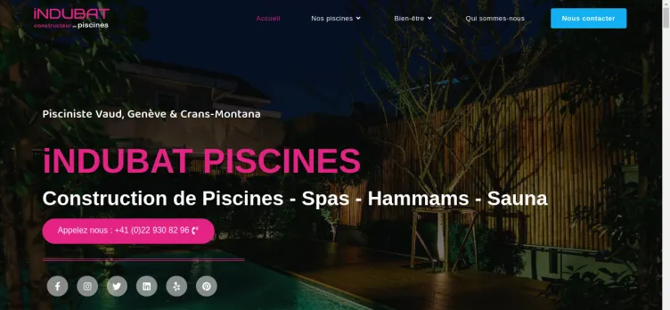 Screenshot INDUBAT Piscines