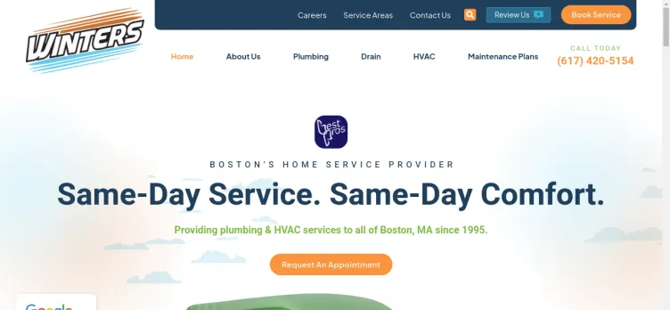 Screenshot Winters Home Services