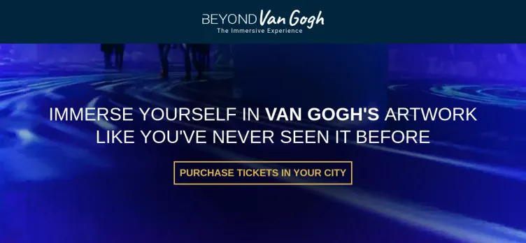 Screenshot BeyondVanGogh.com