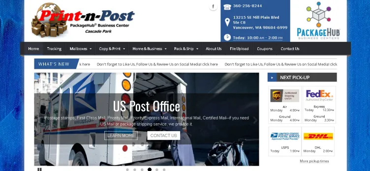 Screenshot PrintNPostCP.com