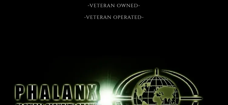 Screenshot PHALANX Tactical Security Group