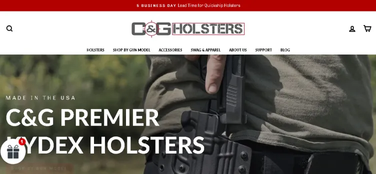 Screenshot CandGHolsters.com