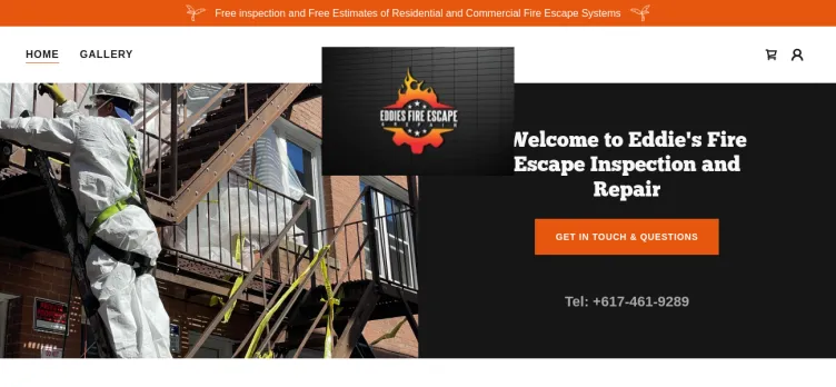 Screenshot EddiesFireEscape.com