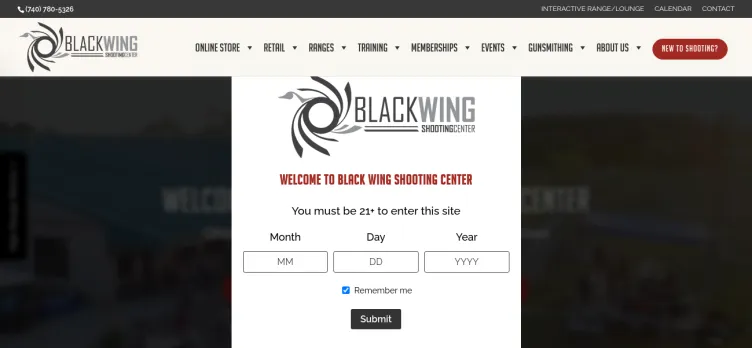 Screenshot BlackWingSC.com