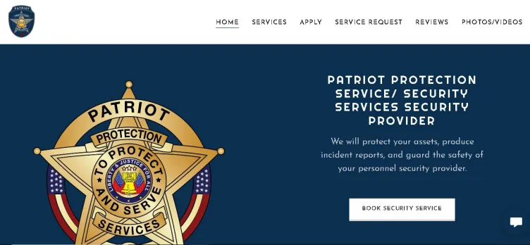 Screenshot Patriot Protection Services