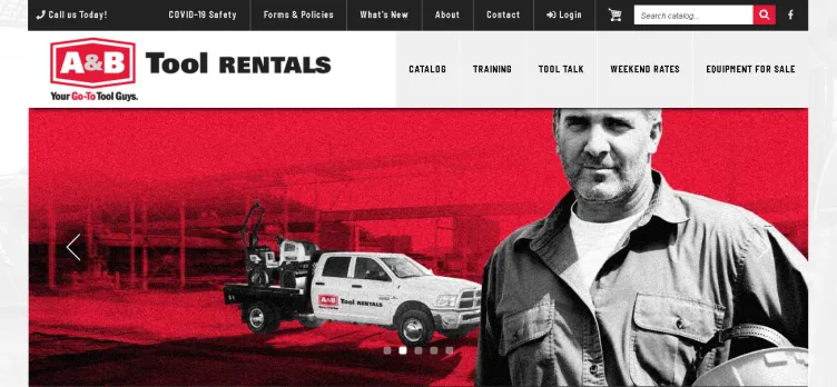 Screenshot ABToolRentals.com