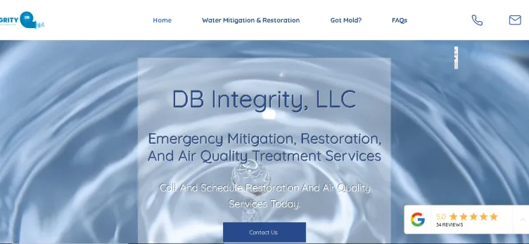Screenshot DBIntegrityTX.com