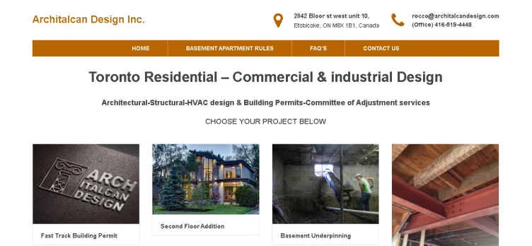 Screenshot ArchitalcanDesign.com