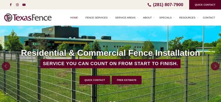 Screenshot Texas Fence