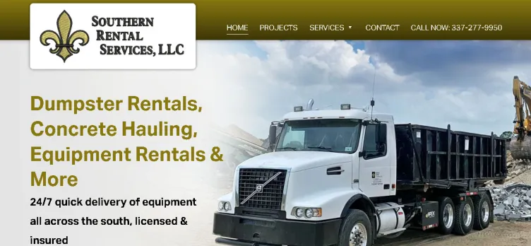 Screenshot SouthernRentalServicesLLC.com