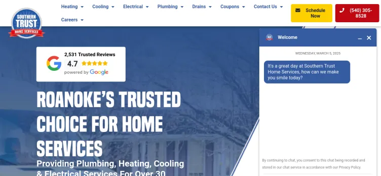 Screenshot Southern Trust Home Services