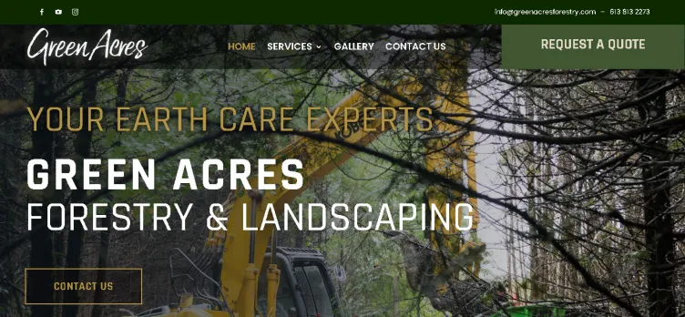 Screenshot GreenAcresForestry.com