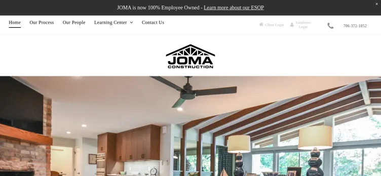 Screenshot JOMA Construction