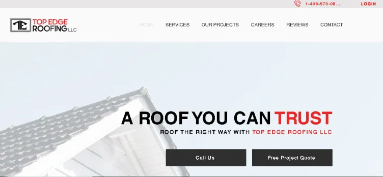 Screenshot Top Edge Roofing