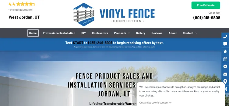 Screenshot Vinyl Fence Connection